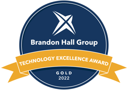 Brandon Hall Group Gold_Tech_Award badge 2022